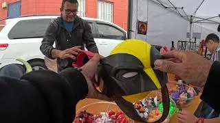 deadpool and wolverine 3D printed mask at the flea market