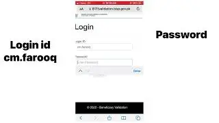 New login Bisp 8171 validation | login and password