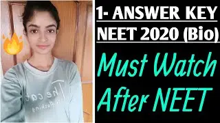 1/2 Answer Key & Solutions Of NEET 2020 Paper🔥| NEET (Biology) #24 | AR SQUAD