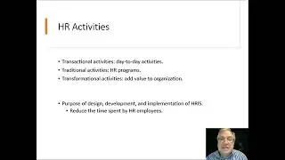 HR Activities and HRIS