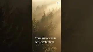 Your silence was self-protection.