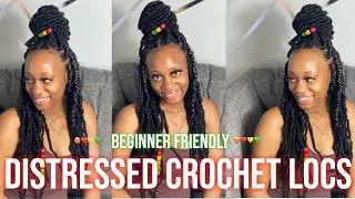 DISTRESSED CROCHET LOCS 2020 | EASY | CHEAP | BOHO LOCS