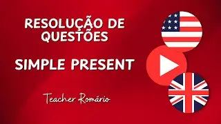 10 Questões de Inglês - Simple Present | Exercícios Resolvidos #aprenderinglês #ingles