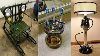 Brilliant DIYs Made From Old Upcycled Car Parts |