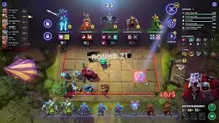 Dota Underlords | Part-8 | Human + Mage + Spirit | video-2 | Fighting to get 1st  position.