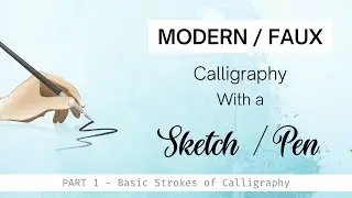 Beginner’s basic calligraphy stroke tutorial | 7 rules & strokes that you must know!