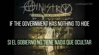 Ministry - Lies Lies Lies (Lyrics & Sub espa&ntilde;ol)