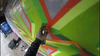 **GRAFFITI ART TECHNIQUE** **GRAFFITI PIECE STYLE** **BEVELLED EDGE** **EKS GRAFFITI**