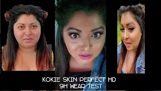 KOKIE SKIN PERFECT HD FOUNDATION|#9hfoundationweartest #kokiehdfoundation #longlastingfoundation