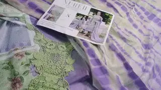 DAILY DELIGHTS🌸 BY NUREH PRINTED CHIKANKARI LACE  COLLECTION WITH PRINTED CHIFFON & LAWN DUPPATA