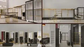 Fashion Boutique & Hair Salon Interior Design | Custom Store Fixtures & Displays Suppliers #shorts