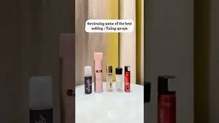 Reviewing the best makeup setting/ fixing sprays #newsong #trending #viralshort #makeup #review