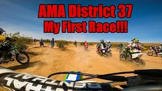 My First Race - AMA District 37 Desert Invaders -Bringing Up Midpack Like A Boss😀  - 85 Jr. Beginner