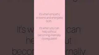 I&rsquo;m only interested in exquisite empathy from here on out