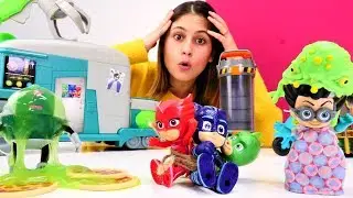 Pijamaskeliler Romeo' ya pizza siparış ediyor. Ayşe  ile videolar