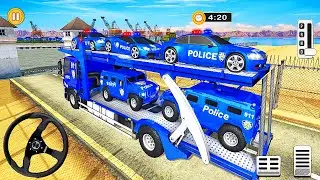Grand Police Transport Truck Simulator - US Cop Vehicle Transporter Duty - Android Gameplay