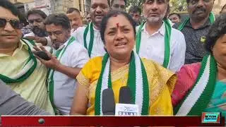 Anuradha JDS MLA Candidate files nomination from Pulikeshinagr Constituency