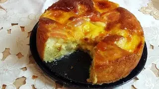 Gâteau aux pommes à la crème patissière