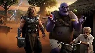 Jab Thanos Gaon Mein Aaya 😱 | Avengers Shocked