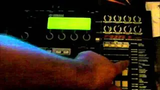 Yamaha RM1x Sequence Remixer groovebox diagnostic test mode