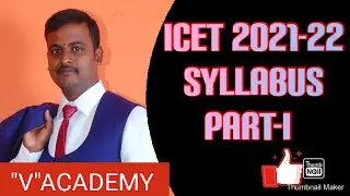 TS ICET SYLLABUS PART-1|TELANAGANA MBA,MCA ADMISSIONS|V ACADEMY