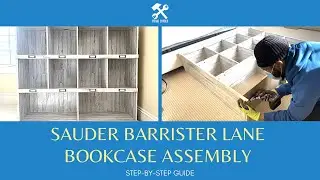 Sauder Barrister Lane Bookcase Assembly (Model 423672) Evanjames Standard Bookcase Assembly