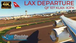 Microsoft Flight Simulator 2020 Wing View Los Angeles 4K Departure ULTRA HD GRAPHICS