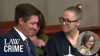 Jennifer Gledhill Smiles and Laughs With Lawyer Ahead of Hearing