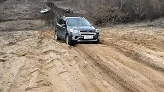 Ford kuga 2 4x4 AWD  off-road life покоряет рыхлую песчаную гору