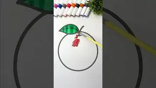 Apple🍎 #coloring #colormixing #art #shorts #satisfying #shortvideo