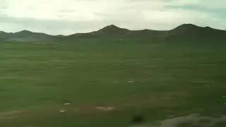 Taking a bus ride to south of Mongolia