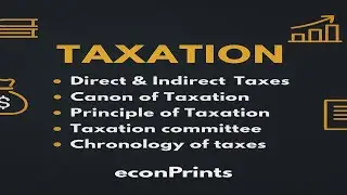 Taxation Simplified for UGC NET | Direct & Indirect, Canons, Principles & More. #ugcnet #taxation 