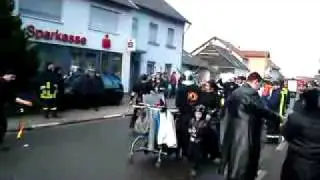 Feuerschlucker beim Faasend Umzug in Bilsdorf