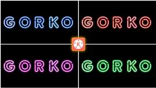 Neon Text in Kinemaster | KineMaster Neon Editing | GorkoBal