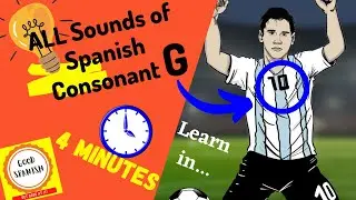 The Letter G in Spanish | Pronounce letter G in Spanish | Spanish Consonant G | Spanish Letter G