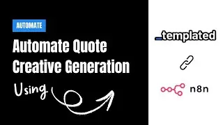 Automate Quote Creative Generation Using n8n and Templated