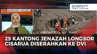 Longsor Cisarua Bandung Barat, 25 Kantong Jenazah Korban Diserahkan ke DVI