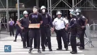 New York City extends curfew till Sunday to curb violence, looting amid protests(4K Ultra HD)