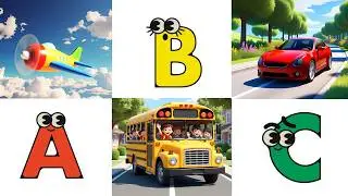 🚗 ABC Transportation Vehicles Song for Kids | Learn A&ndash;Z Alphabet |  Energypac Kids TV