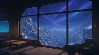 soft focus from high orbit over snow 🌌 | space lofi