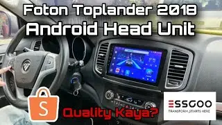 Foton Toplander 2018 Android Head Unit Installation, Steering Controls, Reverse Camera