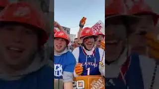 The Jayhawks are HYPED for the first-ever GameDay in Lawrence 💯