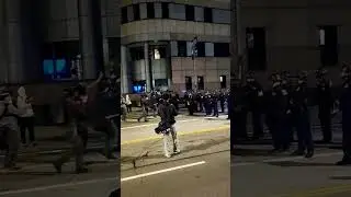 While At Protest People Getting Snached Up By LAPD