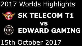 SKT vs EDG HIGHLIGHTS 2017 WORLDS GROUP STAGE DAY 8 GROUP A