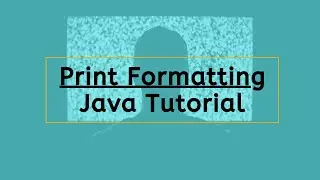 Print Formatting in Java | Printf - 02 | Java Tutorial