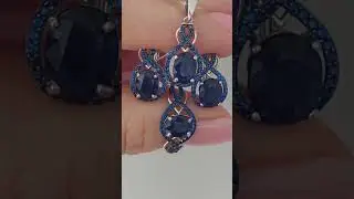 Ювелирные украшения с сапфирами #украшенияскамнями #jewelry #silver #fashion