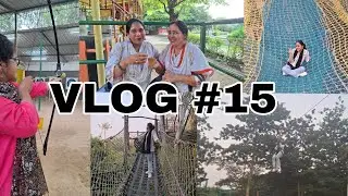 ADVENTURE PARK TRIP WITH FAMILYY !! | ZIPLINE | MELTDOWN | BOWLING | ARCHERY 🤩 | VLOG - 15