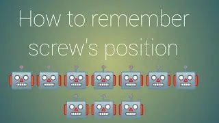 How to remember screw positions while dismantling the Phone and Laptops