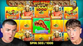 WE DID 600 SPINS ON BIG BASS SPLASH 1000…