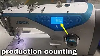 jack A3 production counting, hindi sewing machine video